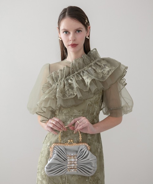 Leja（レジャ）の「【LEJA】3WAYチュールラッフルフラワースパンコール