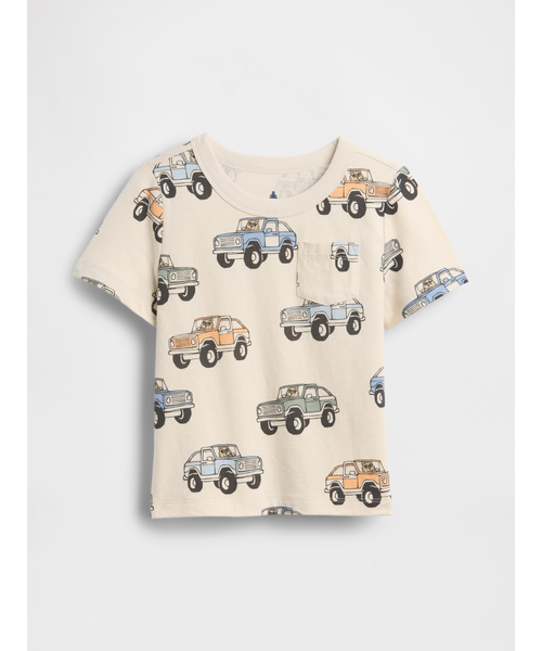 GAP(ギャップ)の「ブラナン フェイバリット ポケットTシャツ (幼児・ベビー)(Tシャツ/カットソー・キッズ・マルチ/ベージュ/ブルー/グリーン/ベージュ系その他/グレー/アイボリー/グリーン系カモフラージュ/ホワイト系その他/ブラック・80cm/90cm/95cm/100cm/105cm/110cm)」の3枚目の写真