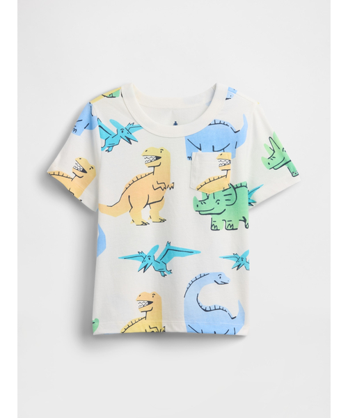 GAP（ギャップ）の「ブラナン フェイバリット ポケットTシャツ (幼児・ベビー)（Tシャツ/カットソー・キッズ・マルチ/ベージュ/ブルー/グリーン/ベージュ系その他/グレー・80ｃｍ/90cm/95cm/100cm/105cm/110cm）」の6枚目の写真