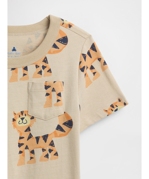 GAP（ギャップ）の「ブラナン フェイバリット ポケットTシャツ (幼児・ベビー)（Tシャツ/カットソー・キッズ・マルチ/ベージュ/ブルー/グリーン/ベージュ系その他/グレー・80ｃｍ/90cm/95cm/100cm/105cm/110cm）」の13枚目の写真