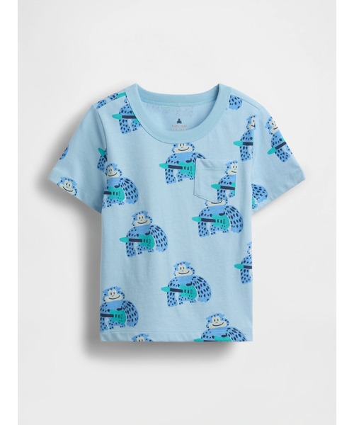 GAP（ギャップ）の「ブラナン フェイバリット ポケットTシャツ (幼児・ベビー)（Tシャツ/カットソー・キッズ・マルチ/ベージュ/ブルー/グリーン/ベージュ系その他/グレー・80ｃｍ/90cm/95cm/100cm/105cm/110cm）」の5枚目の写真