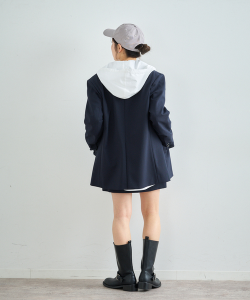 U by SPICK&SPAN（ユーバイスピックアンドスパン）の「オーバーフードシャツ（シャツ/ブラウス・レディース・ホワイト/ベージュ・FREE）」の11枚目の写真