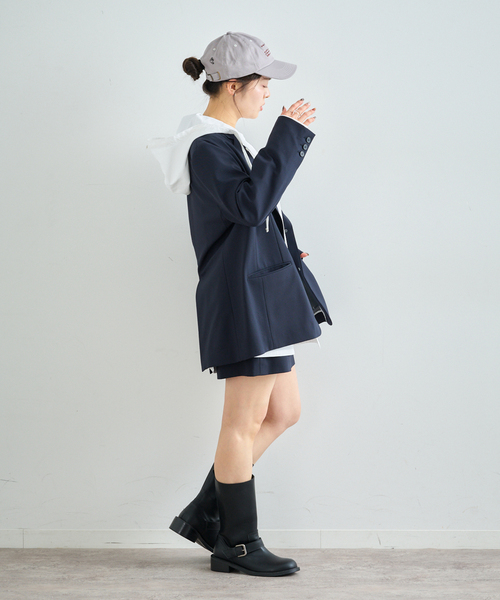 U by SPICK&SPAN（ユーバイスピックアンドスパン）の「オーバーフードシャツ（シャツ/ブラウス・レディース・ホワイト/ベージュ・FREE）」の12枚目の写真