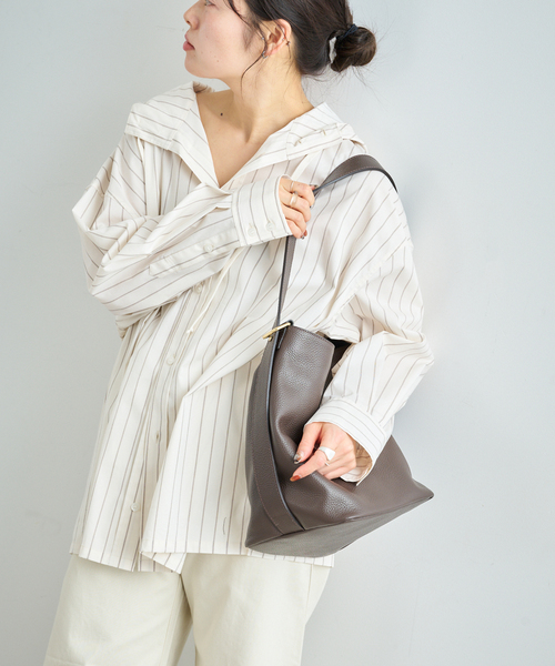 U by SPICK&SPAN（ユーバイスピックアンドスパン）の「オーバーフードシャツ（シャツ/ブラウス・レディース・ホワイト/ベージュ・FREE）」の16枚目の写真