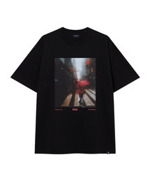 [YOSIGO] アーバンレインスケープTシャツ ブラック