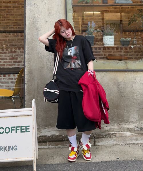 COVERNAT（カバーナット）の「[YOSIGO] アーバンレインスケープTシャツ ブラック（Tシャツ/カットソー・レディース・その他・L/XL/XXL/XS/S/M）」の5枚目の写真
