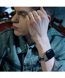 SILVERTAG（シルバータグ）の「APPLE WATCH STRAP NAST-P1354DCO アップルウォッチチェーンメタルシルバーストラップ（デジタル腕時計）」