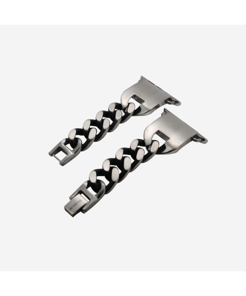 SILVERTAG（シルバータグ）の「APPLE WATCH STRAP NAST-P1354DCO アップルウォッチチェーンメタルシルバーストラップ（デジタル腕時計・メンズ・その他・XL/XXL/XXX-LARGE/S/M/L）」の4枚目の写真