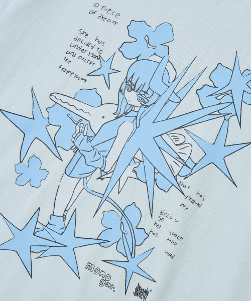 BROWNBREATH（ブラウンブレス）の「BXM W DREAM TEE - LIGHT BLUE（Tシャツ/カットソー・レディース・その他・S/M）」の3枚目の写真