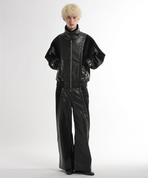 HARE(ハレ)の「【SET UP対応】TSUNAGARIレザーブルゾン(HARE)(ブルゾン・メンズ・ブラック/レッド系その他・FREE)」の5枚目の写真