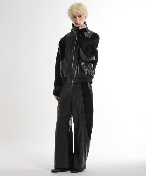 HARE(ハレ)の「【SET UP対応】TSUNAGARIレザーブルゾン(HARE)(ブルゾン・メンズ・ブラック/レッド系その他・FREE)」の7枚目の写真