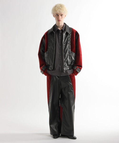 HARE(ハレ)の「【SET UP対応】TSUNAGARIレザーブルゾン(HARE)(ブルゾン・メンズ・ブラック/レッド系その他・FREE)」の8枚目の写真