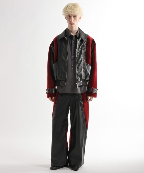 HARE(ハレ)の「【SET UP対応】TSUNAGARIレザーブルゾン(HARE)(ブルゾン・メンズ・ブラック/レッド系その他・FREE)」の9枚目の写真