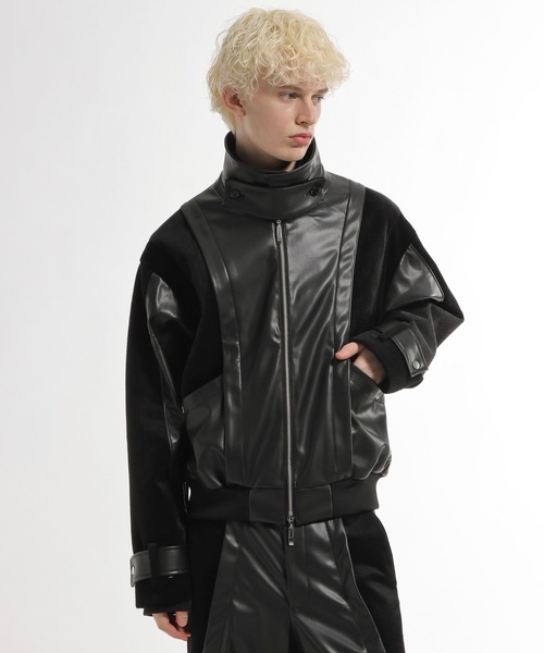 HARE(ハレ)の「【SET UP対応】TSUNAGARIレザーブルゾン(HARE)(ブルゾン・メンズ・ブラック/レッド系その他・FREE)」の11枚目の写真