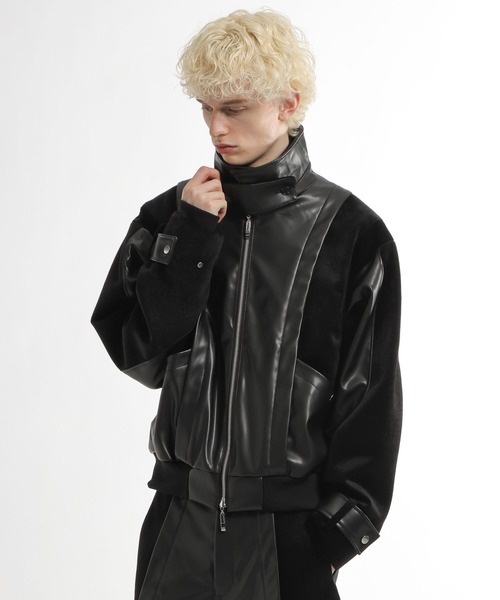 HARE(ハレ)の「【SET UP対応】TSUNAGARIレザーブルゾン(HARE)(ブルゾン・メンズ・ブラック/レッド系その他・FREE)」の12枚目の写真