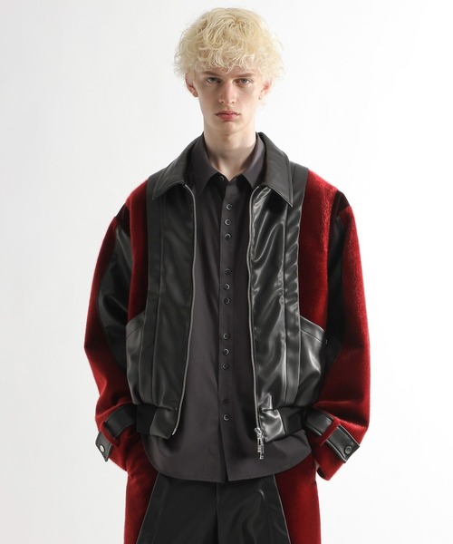 HARE(ハレ)の「【SET UP対応】TSUNAGARIレザーブルゾン(HARE)(ブルゾン・メンズ・ブラック/レッド系その他・FREE)」の15枚目の写真