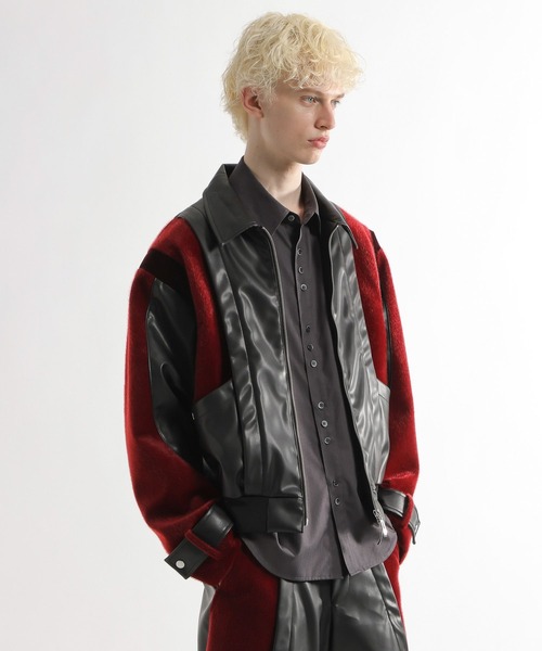 HARE(ハレ)の「【SET UP対応】TSUNAGARIレザーブルゾン(HARE)(ブルゾン・メンズ・ブラック/レッド系その他・FREE)」の16枚目の写真