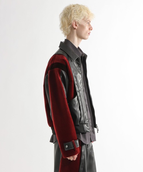 HARE(ハレ)の「【SET UP対応】TSUNAGARIレザーブルゾン(HARE)(ブルゾン・メンズ・ブラック/レッド系その他・FREE)」の18枚目の写真