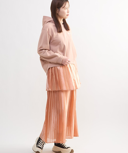 CONVERSE TOKYO(コンバーストウキョウ)の「BACK STAR★ SIDE TUCK HOODIE(パーカー・レディース・イエロー/杢グレー/ピンク・FREE)」の11枚目の写真