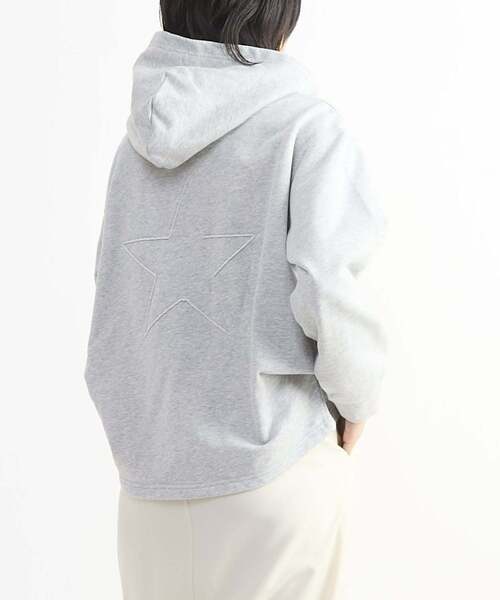 CONVERSE TOKYO(コンバーストウキョウ)の「BACK STAR★ SIDE TUCK HOODIE(パーカー・レディース・イエロー/杢グレー/ピンク・FREE)」の14枚目の写真
