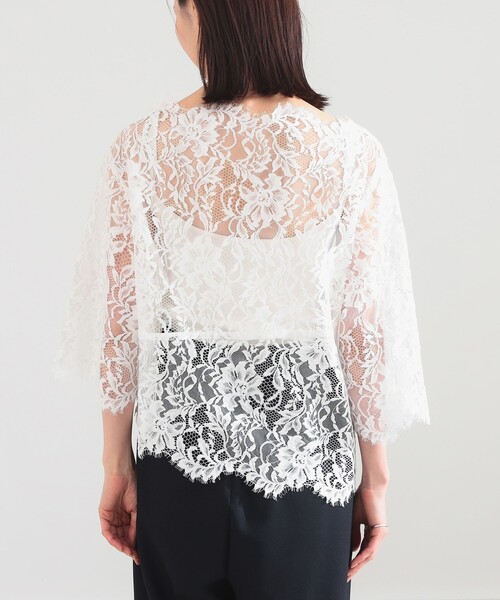 Demi-Luxe BEAMS(デミルクス ビームス)の「リバーレース ブラウス(シャツ/ブラウス・レディース・ブラック/ホワイト・ONE SIZE)」の12枚目の写真