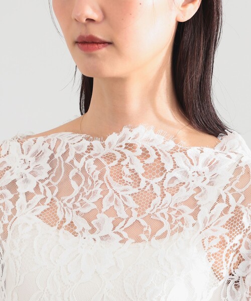 Demi-Luxe BEAMS(デミルクス ビームス)の「リバーレース ブラウス(シャツ/ブラウス・レディース・ブラック/ホワイト・ONE SIZE)」の13枚目の写真