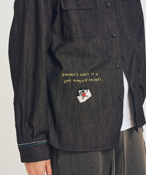 EFFECTEN(エフェクテン)の「【EFFECTEN】Stitch denim shirts(シャツ/ブラウス・メンズ・ブラック/ブルー系その他・MEDIUM/LARGE)」の7枚目の写真