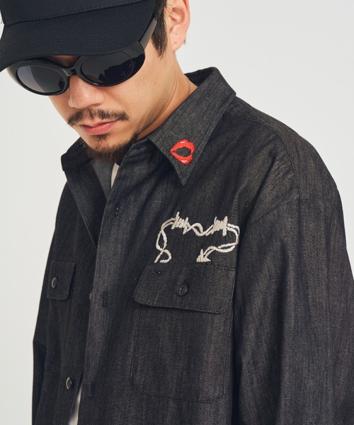 EFFECTEN(エフェクテン)の「【EFFECTEN】Stitch denim shirts(シャツ/ブラウス・メンズ・ブラック/ブルー系その他・MEDIUM/LARGE)」の8枚目の写真