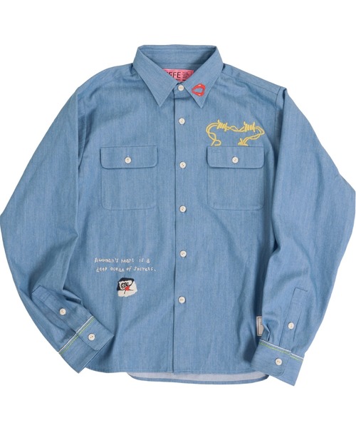 EFFECTEN(エフェクテン)の「【EFFECTEN】Stitch denim shirts(シャツ/ブラウス・メンズ・ブラック/ブルー系その他・MEDIUM/LARGE)」の9枚目の写真