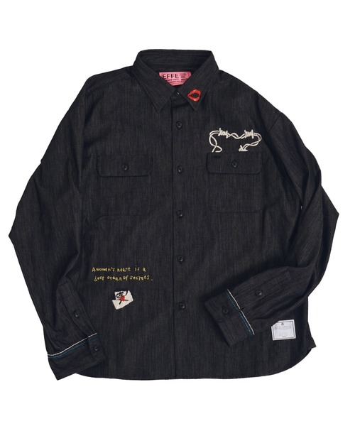 EFFECTEN(エフェクテン)の「【EFFECTEN】Stitch denim shirts(シャツ/ブラウス・メンズ・ブラック/ブルー系その他・MEDIUM/LARGE)」の11枚目の写真