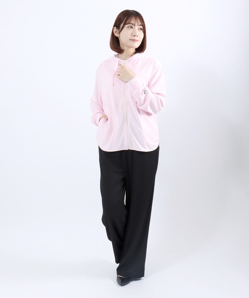 Champion(チャンピオン)の「Champion(チャンピオン)ドライメッシュ UVカット ジップアップパーカー レディース 速乾 抗菌防臭 軽量スポーツパーカー(パーカー・レディース・ネイビー/ホワイト/ブラック/ライトピンク/サックスブルー・M/L)」の20枚目の写真