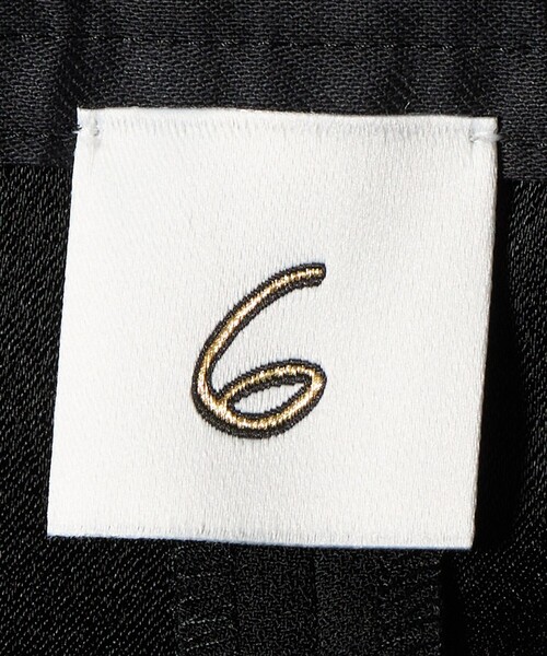 6（ロク）の「＜6(ROKU)＞サテン ジョーゼット エプロン ワンピース（ワンピース・レディース・ブラック・38/36）」の12枚目の写真