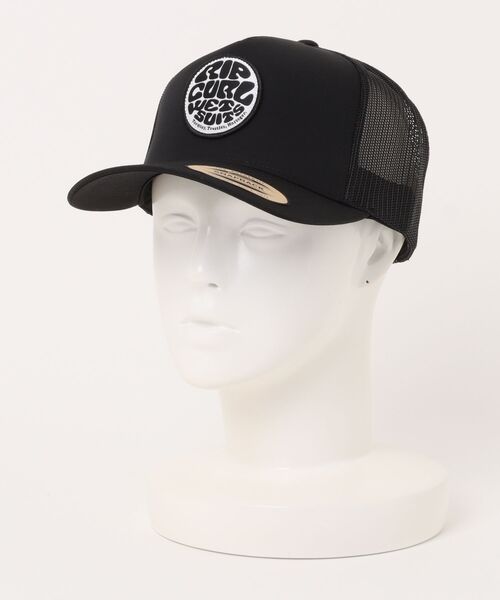 rip curl（リップカール）の「【RIPCURL（リップカール）】M WETSUIT ICON TRUCKER　リサイクルポリエステル　ブランドロゴ　メッシュキャップ・帽子（キャップ・レディース・ブラック・FREE）」の4枚目の写真