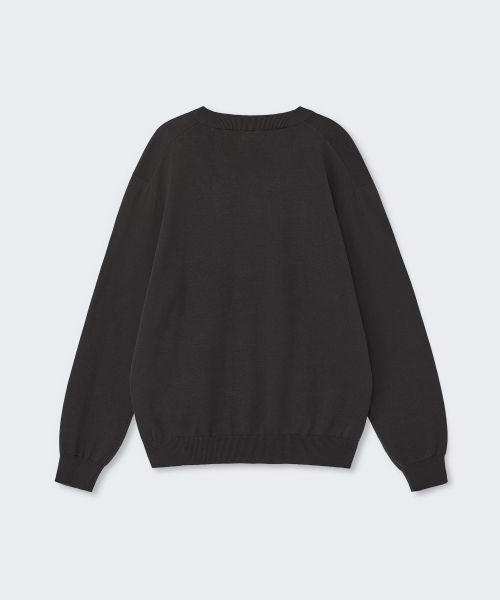 MUSINSA STANDARD（ムシンサスタンダード）の「ウォッシャブルスーピマコットンVネックニット[ダークグレー]（ニット/セーター・メンズ・その他・SMALL/MEDIUM/LARGE/X-LARGE/2XL）」の9枚目の写真