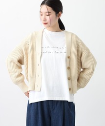 studio CLIP | 《natural by clip》3ゲージロービング畦カーディガン(カーディガン/ボレロ)