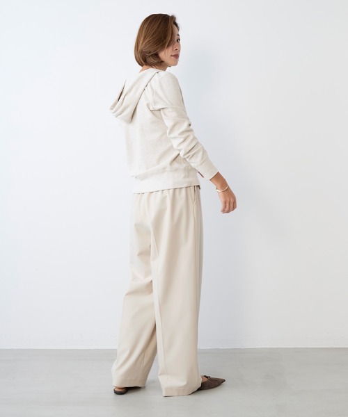 MICA&DEAL（マイカ＆ディール）の「ドライタッチワンタックパンツ〈2サイズ展開〉〈セットアップ対応〉（その他パンツ・レディース・ベージュ/ダークネイビー・36/38）」の8枚目の写真