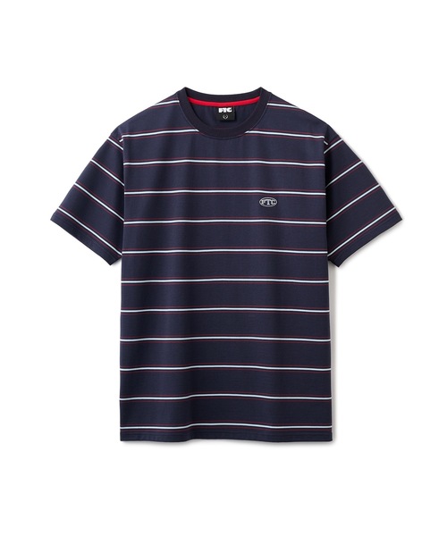 FTC(エフティーシー)の「PUFF LOGO STRIPE RINGER TEE(Tシャツ/カットソー・メンズ・ホワイト/イエロー/ネイビー・MEDIUM/X-LARGE/LARGE)」の2枚目の写真