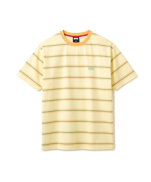 FTC(エフティーシー)の「PUFF LOGO STRIPE RINGER TEE(Tシャツ/カットソー・メンズ・ホワイト/イエロー/ネイビー・MEDIUM/X-LARGE/LARGE)」の3枚目の写真