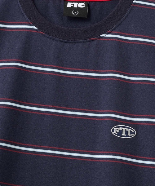 FTC(エフティーシー)の「PUFF LOGO STRIPE RINGER TEE(Tシャツ/カットソー・メンズ・ホワイト/イエロー/ネイビー・MEDIUM/X-LARGE/LARGE)」の5枚目の写真