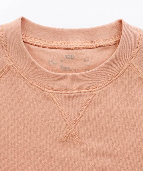 無印良品(ムジルシリョウヒン)の「キッズ ライトスウェットクルーネック五分袖Tシャツ(Tシャツ/カットソー・キッズ・キナリ/ライトグリーン/オレンジ系/チャコールグレー・150/140/130/120/110)」の12枚目の写真