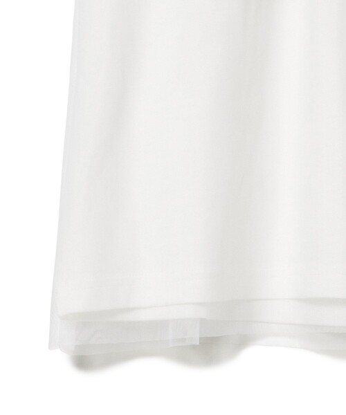 BEAMS HEART（ビームスハート）の「フォト チュール Tシャツ（Tシャツ/カットソー・レディース・チャコールグレー/グレー/オフホワイト・FREE）」の15枚目の写真