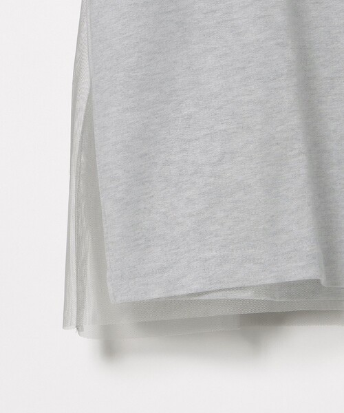 BEAMS HEART（ビームスハート）の「フォト チュール Tシャツ（Tシャツ/カットソー・レディース・チャコールグレー/グレー/オフホワイト・FREE）」の20枚目の写真