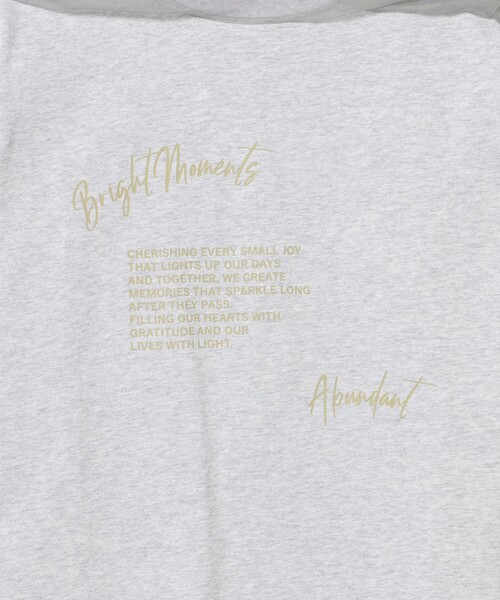 BEAMS HEART（ビームスハート）の「フォト チュール Tシャツ（Tシャツ/カットソー・レディース・チャコールグレー/グレー/オフホワイト・FREE）」の21枚目の写真