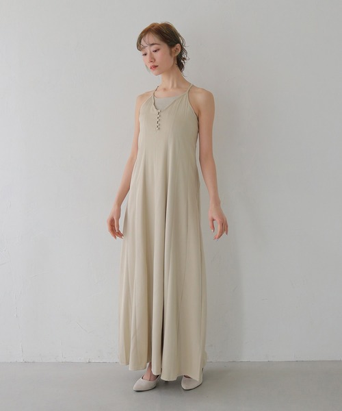 CLEIO（クレイオ）の「【CLEIO】2WAYナローワンピース 2WAY NARROW DRESS（ワンピース・レディース・ブラック/ベージュ・FREE）」の13枚目の写真
