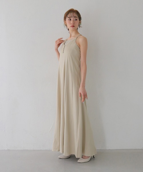 CLEIO（クレイオ）の「【CLEIO】2WAYナローワンピース 2WAY NARROW DRESS（ワンピース・レディース・ブラック/ベージュ・FREE）」の14枚目の写真