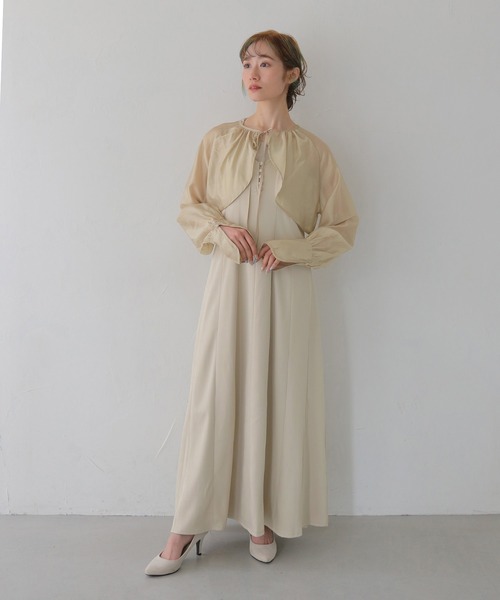 CLEIO（クレイオ）の「【CLEIO】2WAYナローワンピース 2WAY NARROW DRESS（ワンピース・レディース・ブラック/ベージュ・FREE）」の5枚目の写真