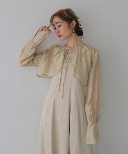 CLEIO（クレイオ）の「【CLEIO】2WAYナローワンピース 2WAY NARROW DRESS（ワンピース・レディース・ブラック/ベージュ・FREE）」の7枚目の写真