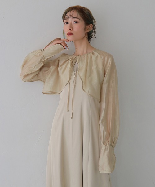 CLEIO（クレイオ）の「【CLEIO】2WAYナローワンピース 2WAY NARROW DRESS（ワンピース・レディース・ブラック/ベージュ・FREE）」の8枚目の写真