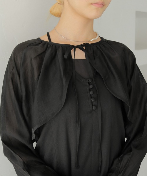 CLEIO(クレイオ)の「【CLEIO】2WAYナローワンピース 2WAY NARROW DRESS(ワンピース・レディース・ブラック/ベージュ・FREE)」の22枚目の写真