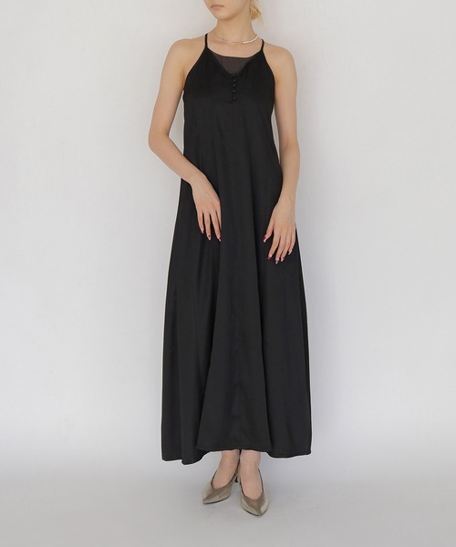 CLEIO（クレイオ）の「【CLEIO】2WAYナローワンピース 2WAY NARROW DRESS（ワンピース・レディース・ブラック/ベージュ・FREE）」の18枚目の写真